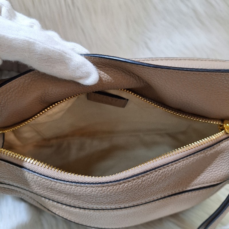 出清大特價LOEWE PUZZLE 24公分 沙色荔枝皮 幾何包 相機 拼圖包肩背 /手拿斜背包小號-14