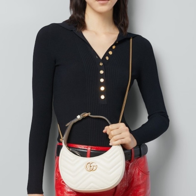 Gucci GG MARMONT 半月形迷你包-7