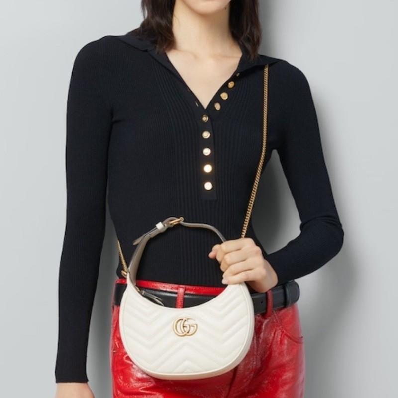 Gucci GG MARMONT 半月形迷你包-10