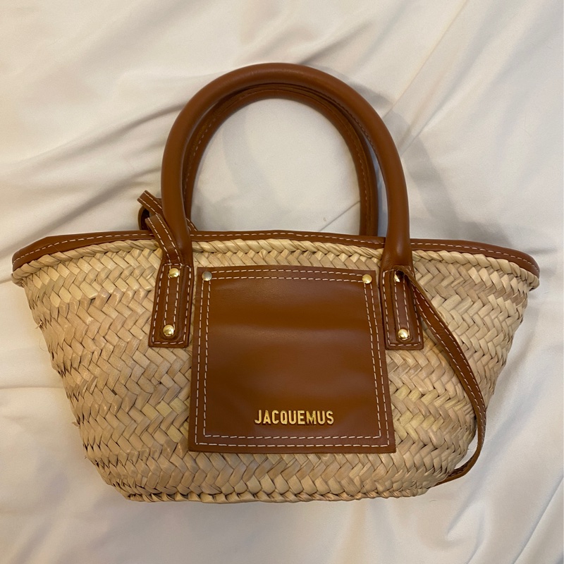 Jacquemus 菜籃包編織包草編包🧺🤎焦糖棕色-5