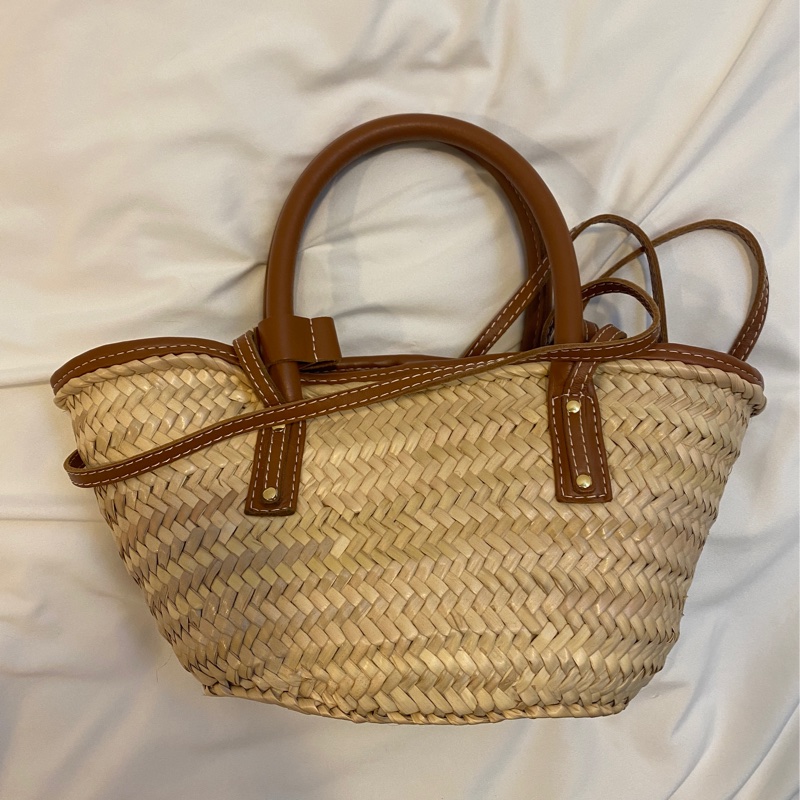 Jacquemus 菜籃包編織包草編包🧺🤎焦糖棕色-8