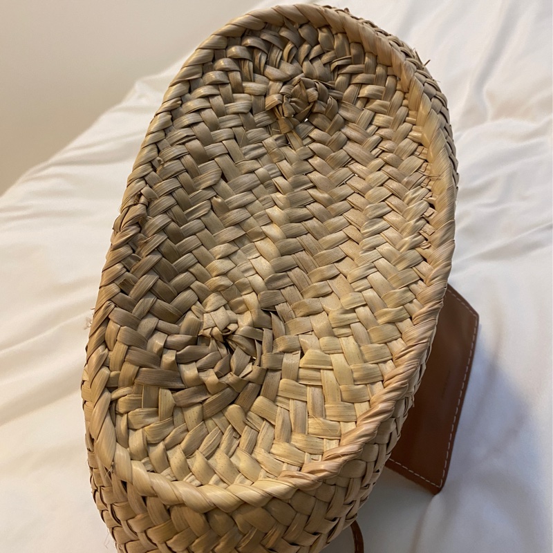 Jacquemus 菜籃包編織包草編包🧺🤎焦糖棕色-9