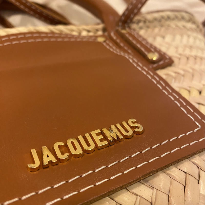 Jacquemus 菜籃包編織包草編包🧺🤎焦糖棕色-16