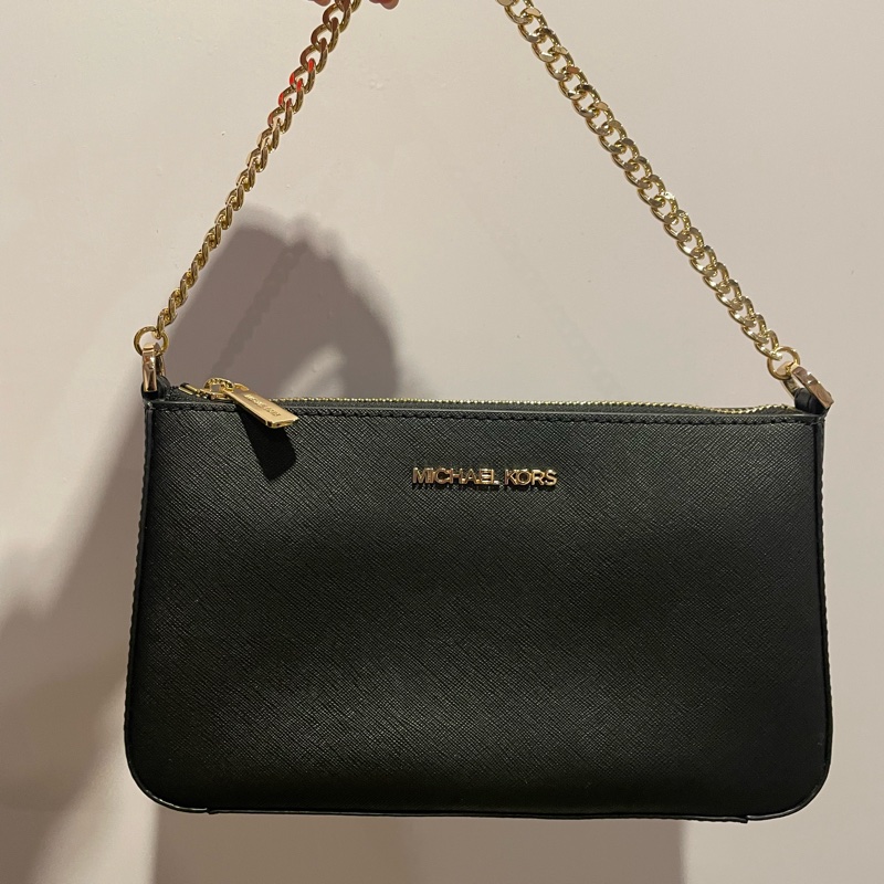 ⚠️售出勿下標⚠️MK Michael Kors 麻將包 黑金色-2