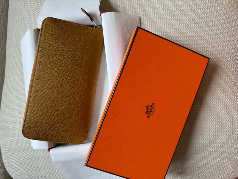 發財錢包! Hermes 長夾皮夾  silk’in wallet silkin wallet silk in wallet 絲巾長夾-1