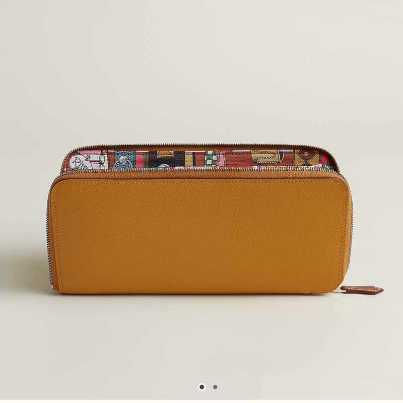 發財錢包! Hermes 長夾皮夾  silk’in wallet silkin wallet silk in wallet 絲巾長夾-6