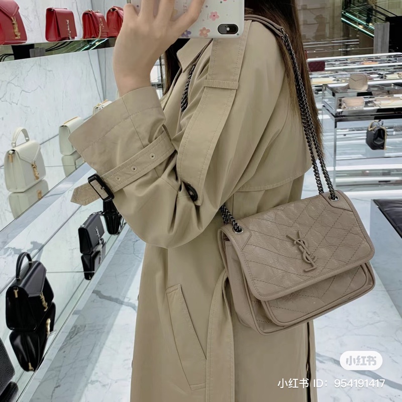 📍Ysl Niki Baby奶茶色-2