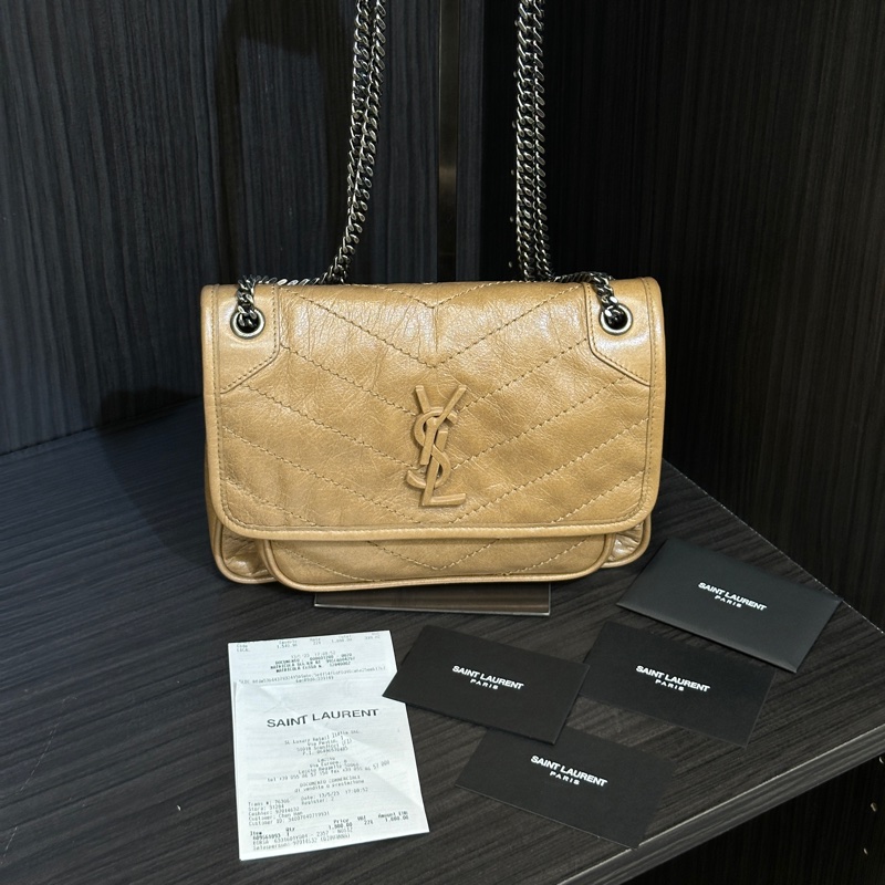 📍Ysl Niki Baby奶茶色-3