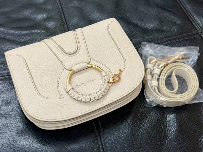 See by Chloe Hana Saddle Bag Cement( Beige)-6