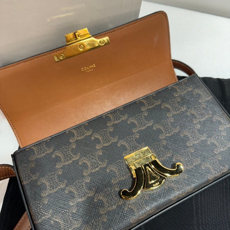 CELINE 凱旋門腋下包/手提包/肩背包 LISA同款 CLAUDE  9成新-16