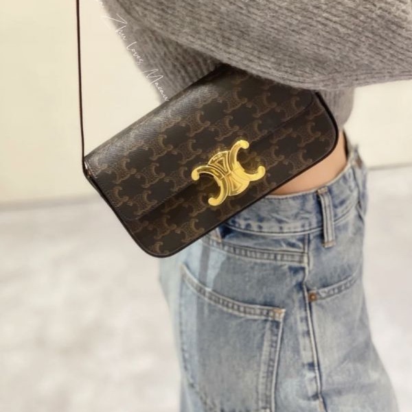 CELINE 凱旋門腋下包/手提包/肩背包 LISA同款 CLAUDE  9成新-0