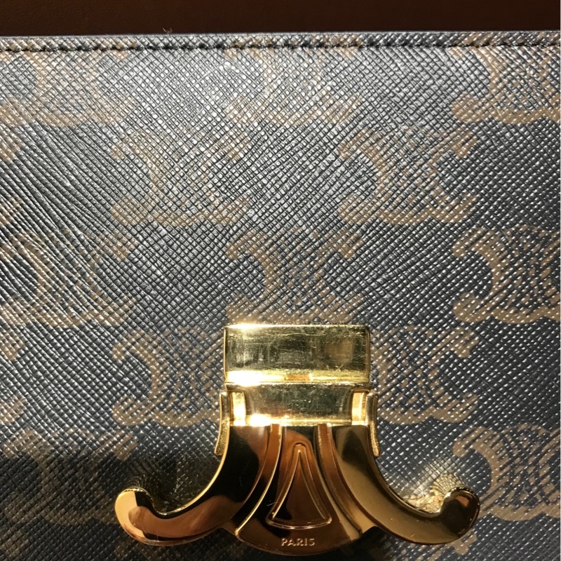 CELINE 凱旋門腋下包/手提包/肩背包 LISA同款 CLAUDE  9成新-9