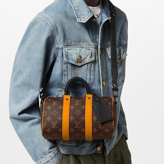 LV Keepall 25 斜背包/側背包/手提包 M46687 9成新-0