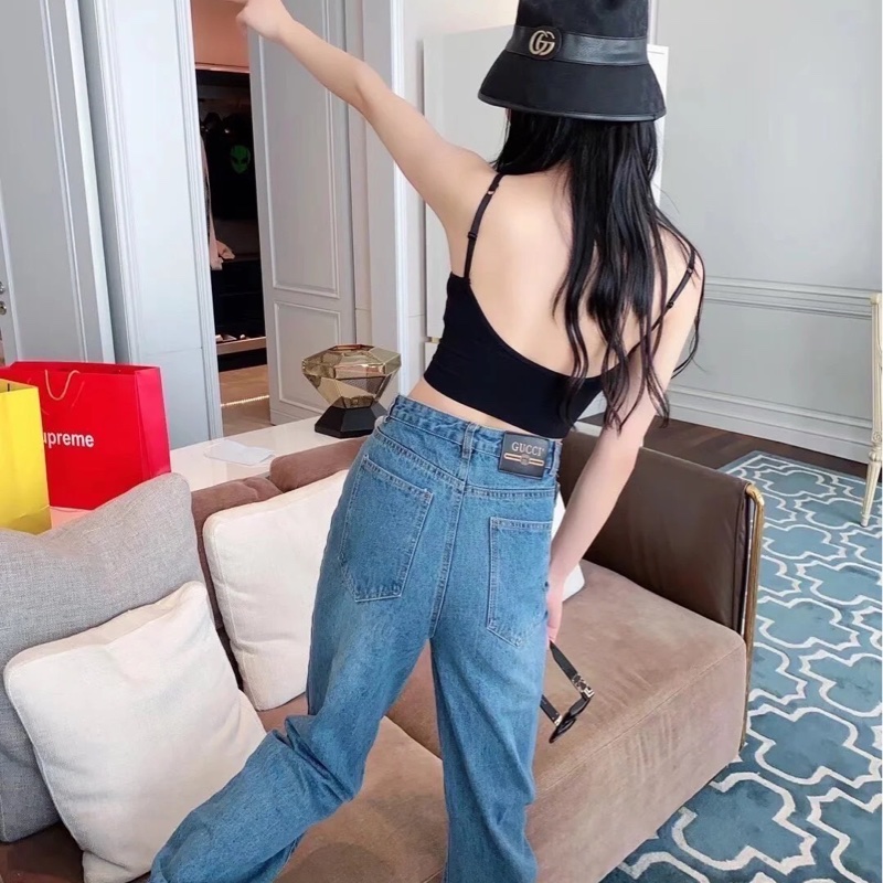 GUCCI 經典GG 金釦LOGO帆布皮革飾邊漁夫帽(黑)  ⭕️全新閒置品⭕️-28