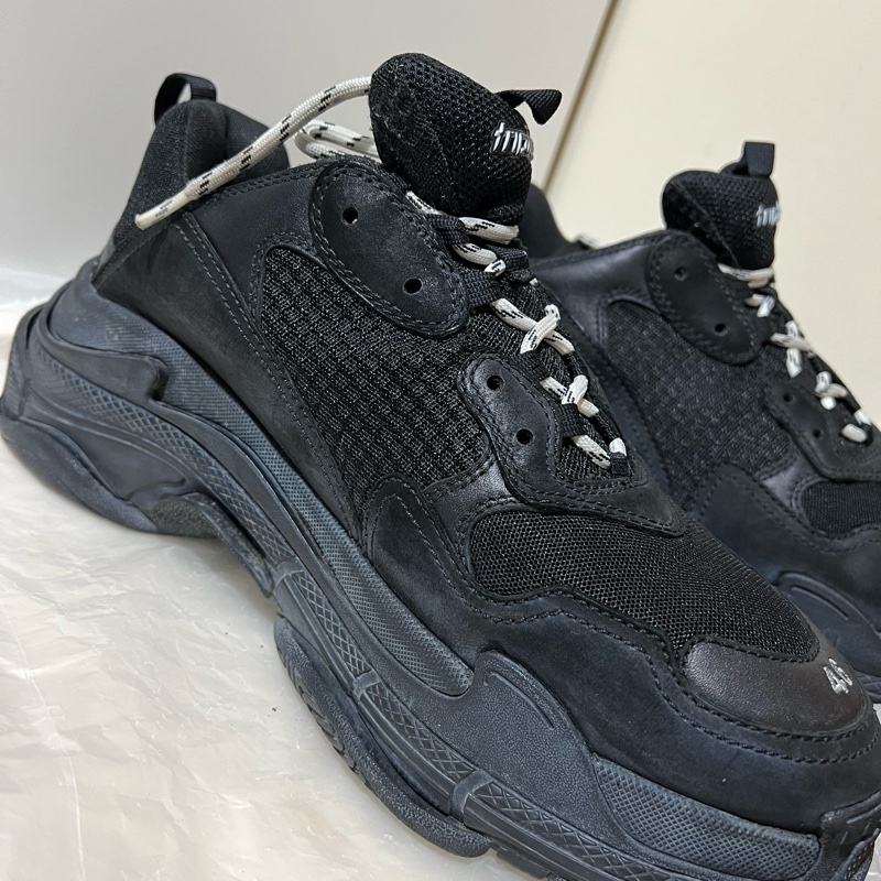 Balenciaga 黑 做舊款 老爹鞋 46 大尺碼-3