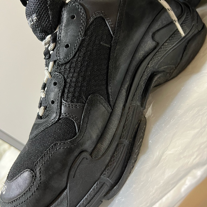 Balenciaga 黑 做舊款 老爹鞋 46 大尺碼-9