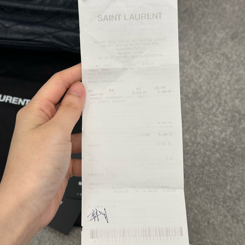 🔥全網最低🔥99新全配 有購證 #YSL 藏藍色 #Niki 中號-4