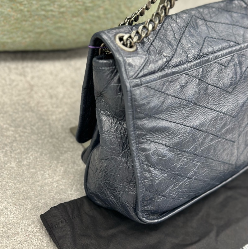 🔥全網最低🔥99新全配 有購證 #YSL 藏藍色 #Niki 中號-17