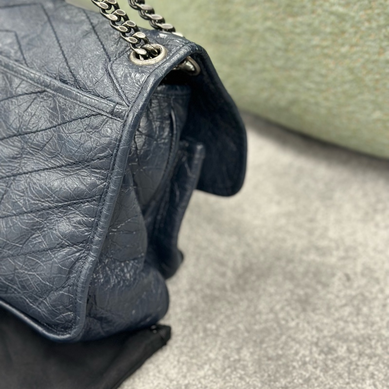 🔥全網最低🔥99新全配 有購證 #YSL 藏藍色 #Niki 中號-18