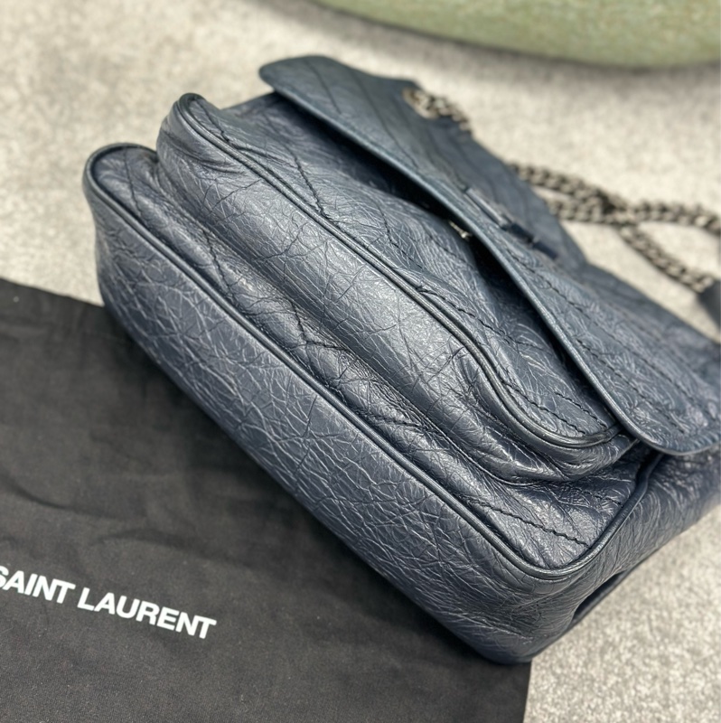 🔥全網最低🔥99新全配 有購證 #YSL 藏藍色 #Niki 中號-21