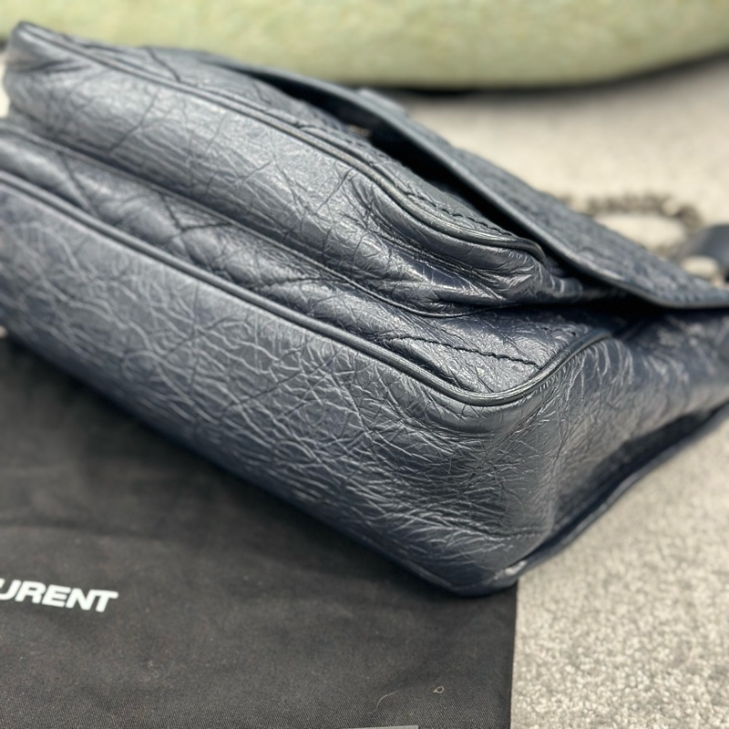 🔥全網最低🔥99新全配 有購證 #YSL 藏藍色 #Niki 中號-22