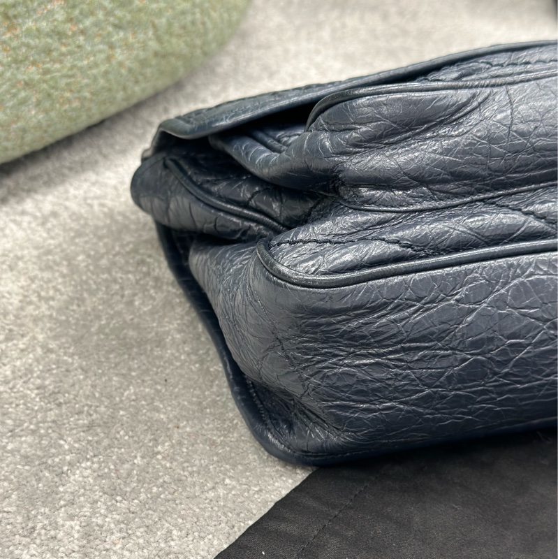 🔥全網最低🔥99新全配 有購證 #YSL 藏藍色 #Niki 中號-24