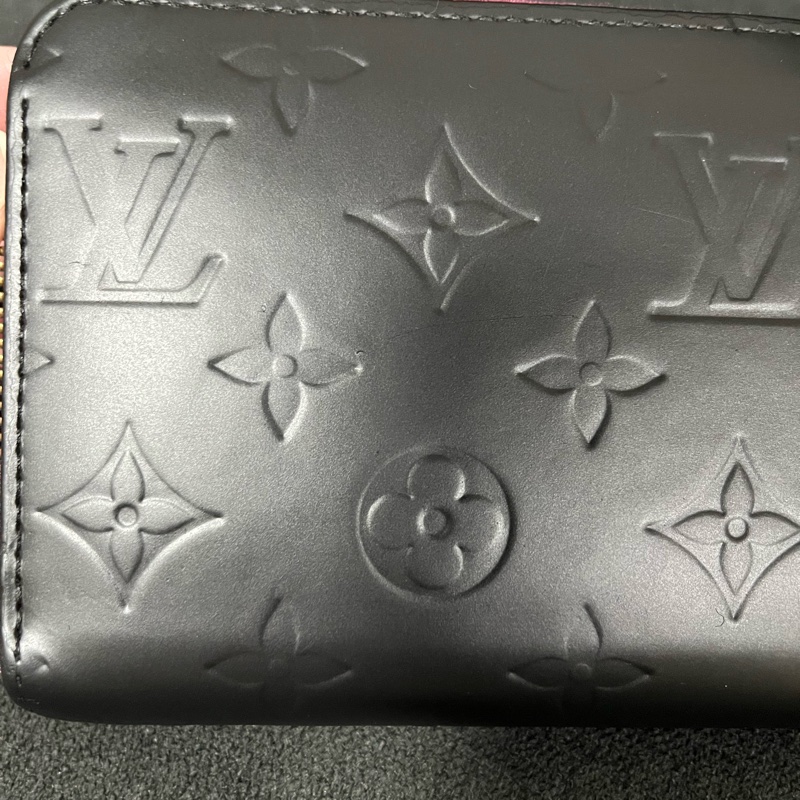 （老闆出國隨便賣）Louis Vuitton LV 老花 黑色長夾 長夾 錢包 皮夾 五金發亮 極新-2