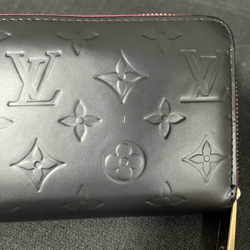 （老闆出國隨便賣）Louis Vuitton LV 老花 黑色長夾 長夾 錢包 皮夾 五金發亮 極新-4