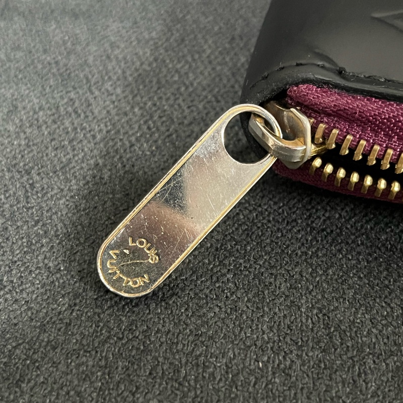 （老闆出國隨便賣）Louis Vuitton LV 老花 黑色長夾 長夾 錢包 皮夾 五金發亮 極新-9