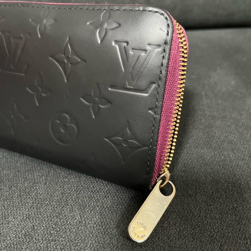 （老闆出國隨便賣）Louis Vuitton LV 老花 黑色長夾 長夾 錢包 皮夾 五金發亮 極新-11