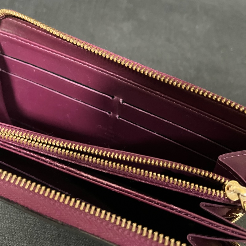 （老闆出國隨便賣）Louis Vuitton LV 老花 黑色長夾 長夾 錢包 皮夾 五金發亮 極新-18