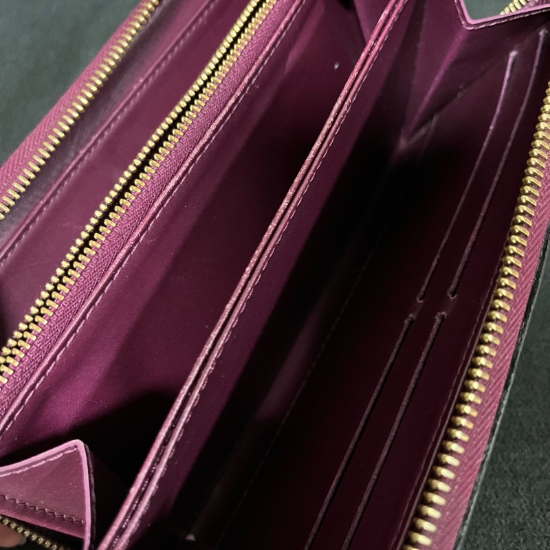 （老闆出國隨便賣）Louis Vuitton LV 老花 黑色長夾 長夾 錢包 皮夾 五金發亮 極新-28