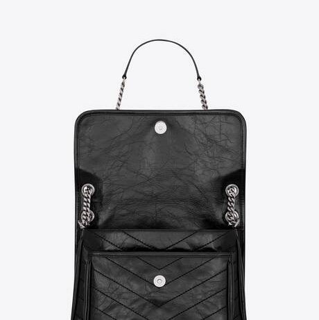 YSL niki中號復古銀鍊包款 99成新-2