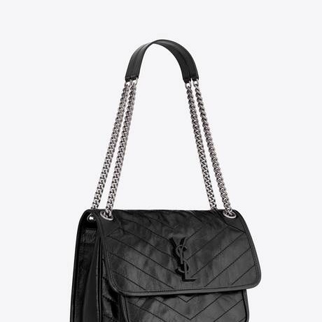 YSL niki中號復古銀鍊包款 99成新-6