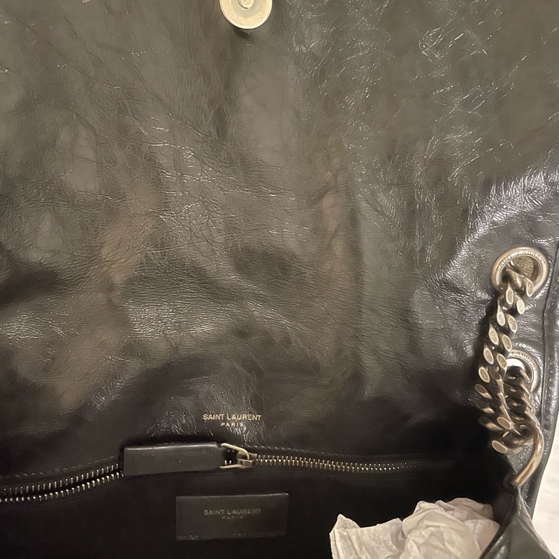 YSL niki中號復古銀鍊包款 99成新-7