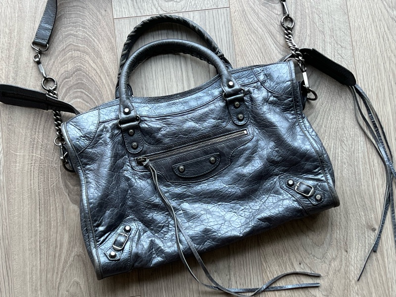 二手Balenciaga 巴黎世家City機車包，27張細圖喔-5