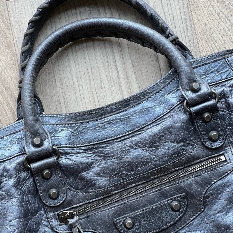 二手Balenciaga 巴黎世家City機車包，27張細圖喔-6