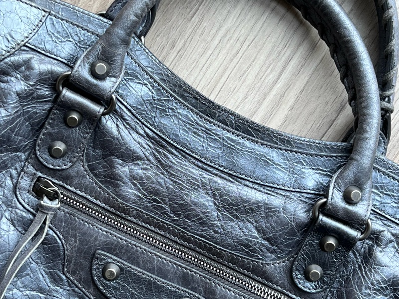 二手Balenciaga 巴黎世家City機車包，27張細圖喔-7