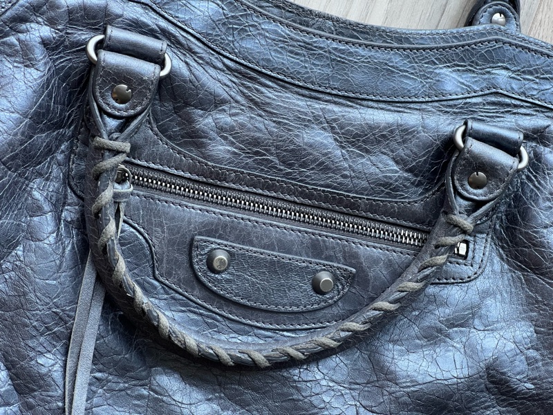 二手Balenciaga 巴黎世家City機車包，27張細圖喔-8