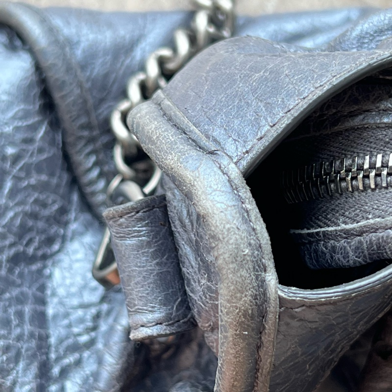 二手Balenciaga 巴黎世家City機車包，27張細圖喔-25