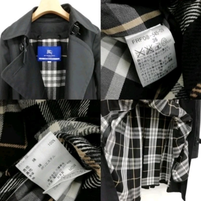 女S~M/日本二手/BURBERRY BLUE LABEL女神風衣-9