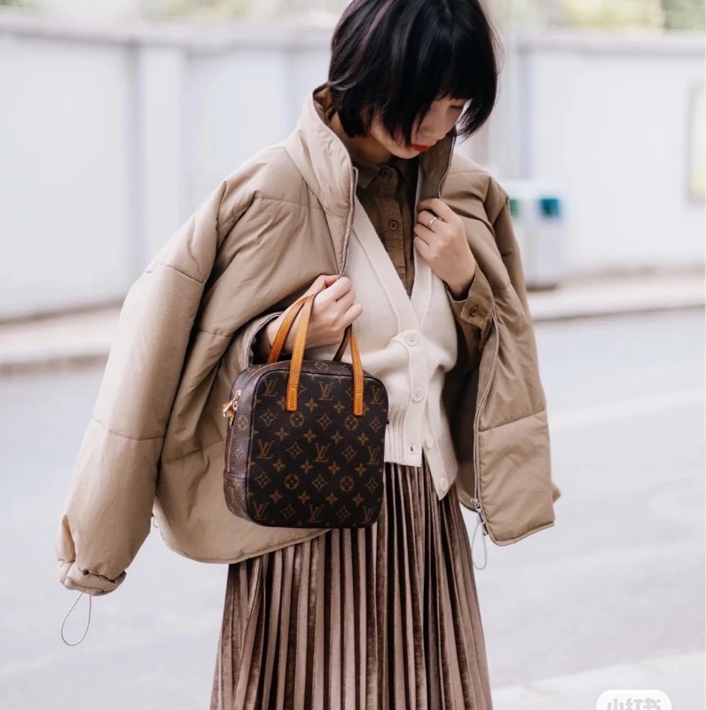 🔥包況很好🔥#lv 老花 #飯盒包 #便當包 #手提包 #斜背包 豆腐包-3