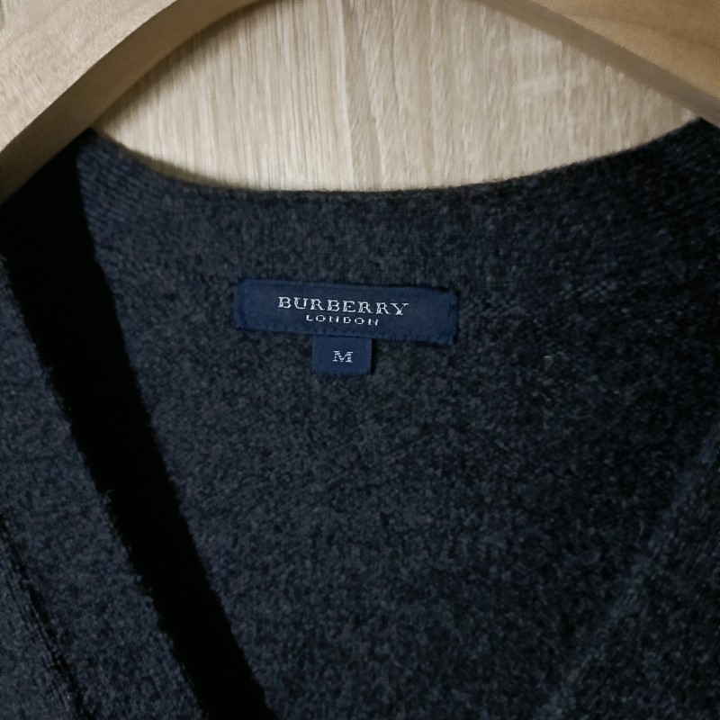 Burberry London 日本製 戰馬 羊毛 開襟衫 針織衫 男M-2