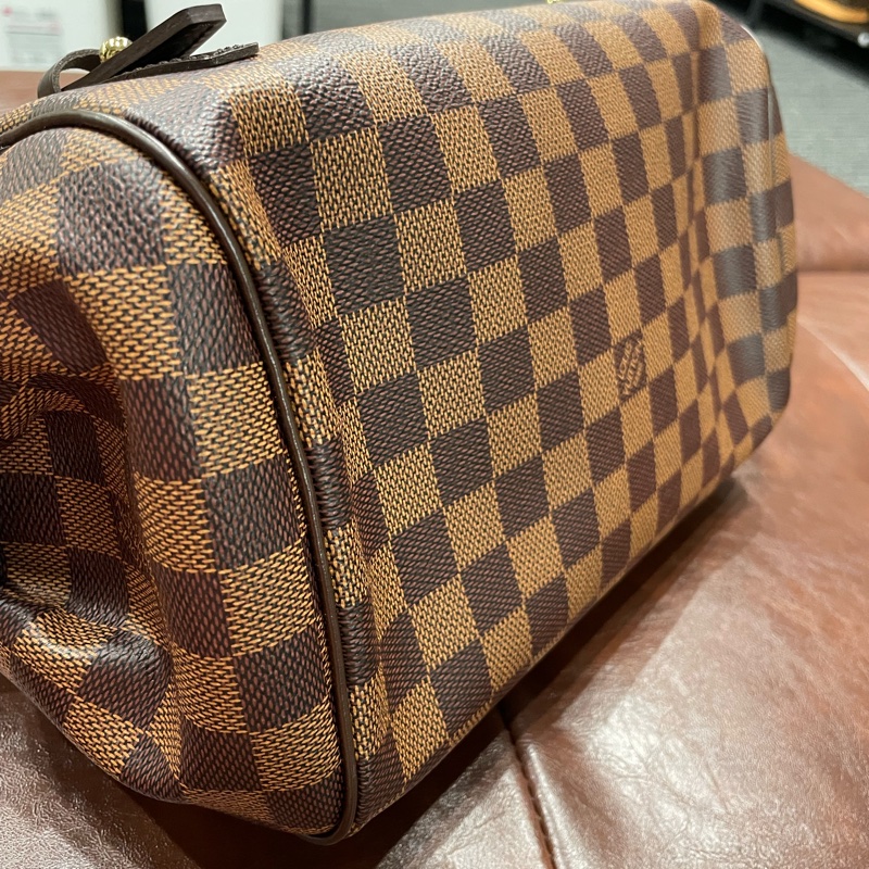 LV棋盤格保齡球包/波士頓包/手提包-6