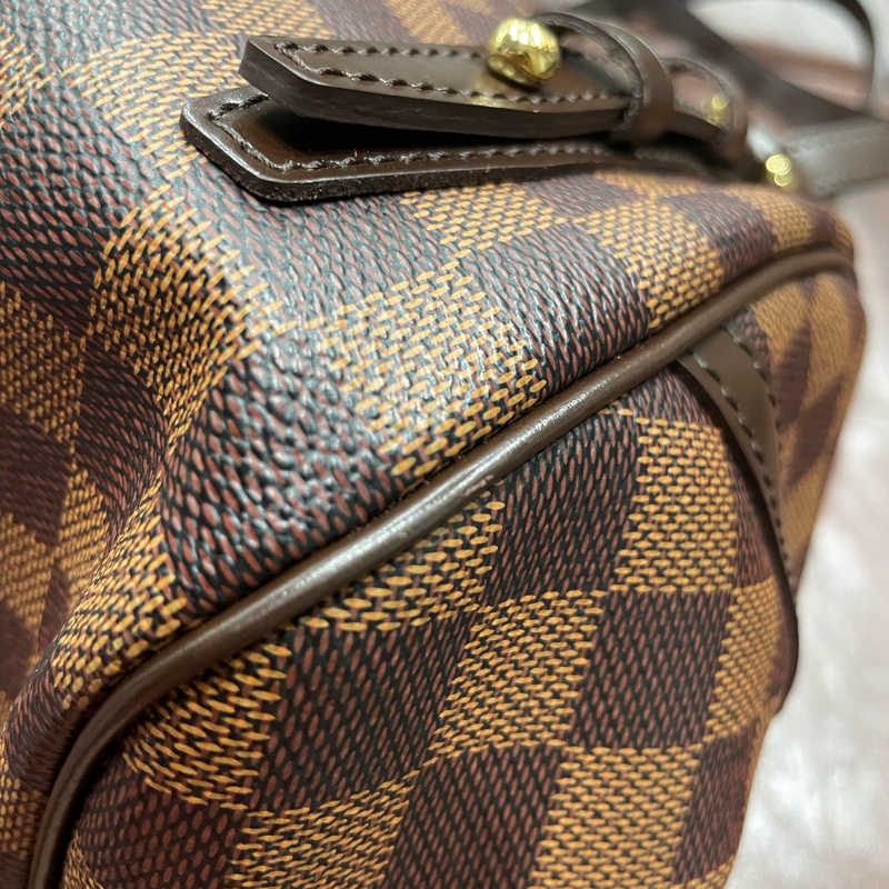 LV棋盤格保齡球包/波士頓包/手提包-7