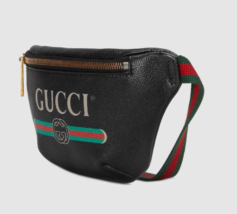 ❌已售出❌ GUCCI  527792 黑皮革LOGO 腰包 MINI 小號 古馳 精品腰包 精品胸包-2