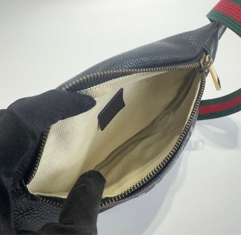 ❌已售出❌ GUCCI  527792 黑皮革LOGO 腰包 MINI 小號 古馳 精品腰包 精品胸包-3