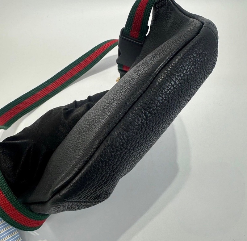 ❌已售出❌ GUCCI  527792 黑皮革LOGO 腰包 MINI 小號 古馳 精品腰包 精品胸包-4
