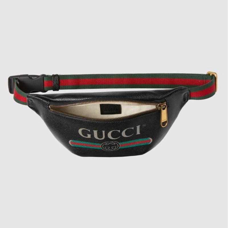 ❌已售出❌ GUCCI  527792 黑皮革LOGO 腰包 MINI 小號 古馳 精品腰包 精品胸包-5