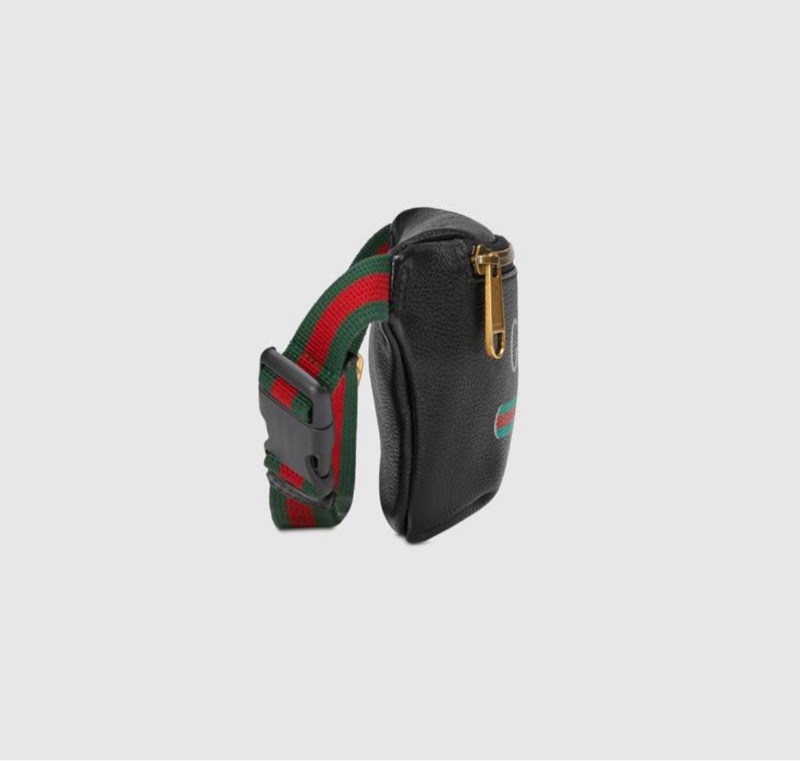 ❌已售出❌ GUCCI  527792 黑皮革LOGO 腰包 MINI 小號 古馳 精品腰包 精品胸包-8